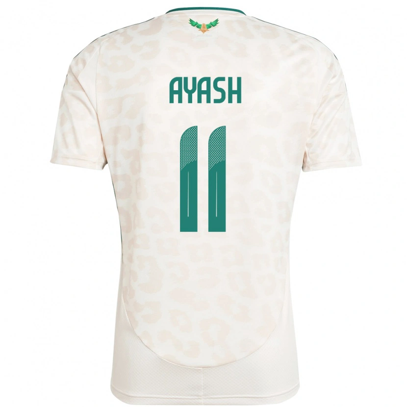 Danxen Homem Camisola Arábia Saudita Ziyad Ayash #11 Branco Alternativa 24-26 Camisa