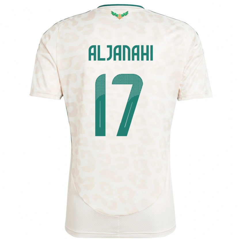 Danxen Homem Camisola Arábia Saudita Nawaf Aljanahi #17 Branco Alternativa 24-26 Camisa