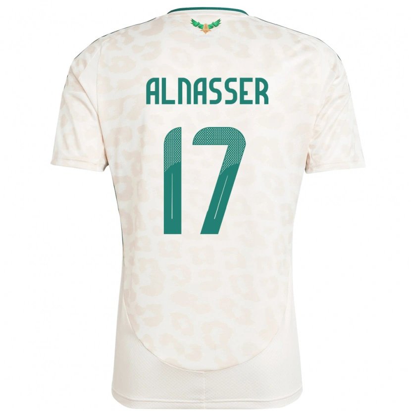 Danxen Homem Camisola Arábia Saudita Saad Alnasser #17 Branco Alternativa 24-26 Camisa