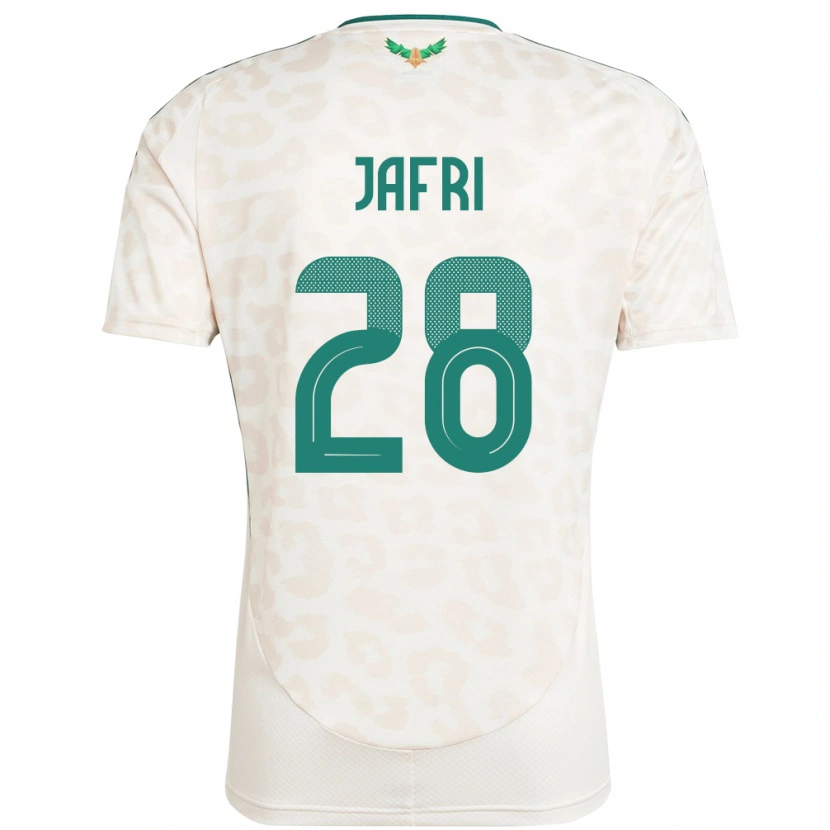 Danxen Homem Camisola Arábia Saudita Farah Jafri #28 Branco Alternativa 24-26 Camisa