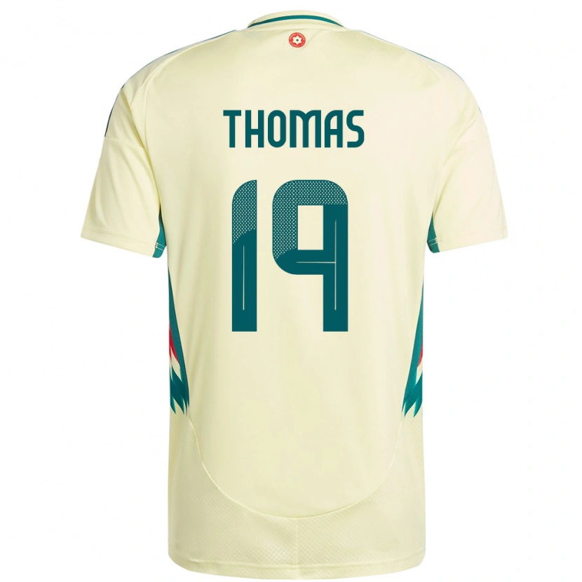 Danxen Homem Camisola País De Gales Sorba Thomas #19 Bege Amarelo Alternativa 24-26 Camisa