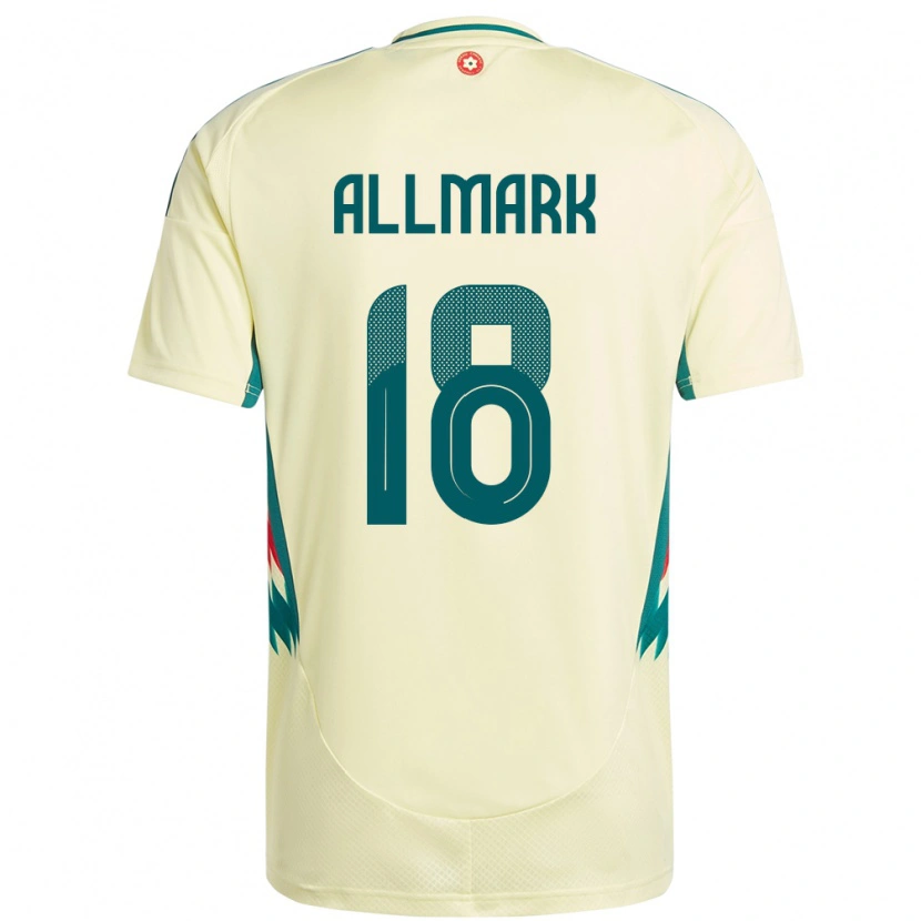 Danxen Homem Camisola País De Gales Hayden Allmark #18 Bege Amarelo Alternativa 24-26 Camisa