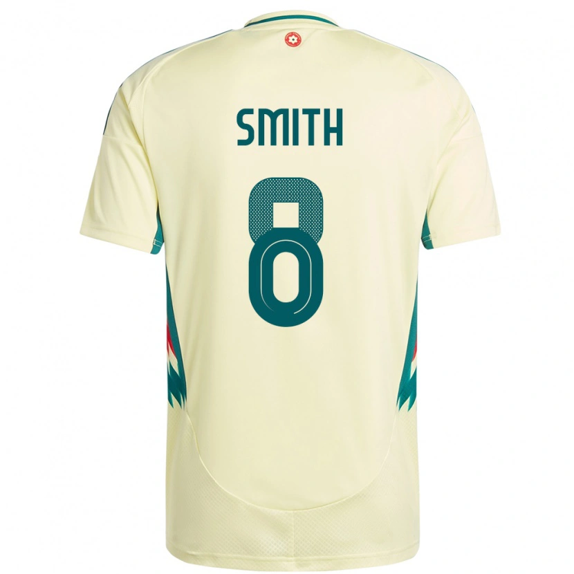Danxen Homem Camisola País De Gales Matt Smith #8 Bege Amarelo Alternativa 24-26 Camisa