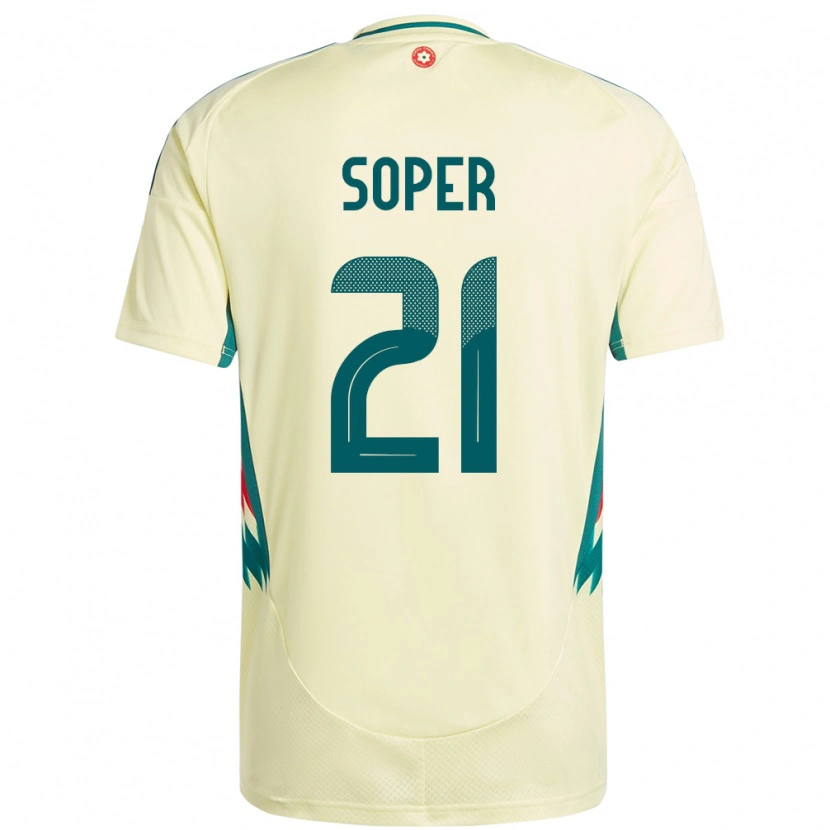 Danxen Homem Camisola País De Gales Poppy Soper #21 Bege Amarelo Alternativa 24-26 Camisa