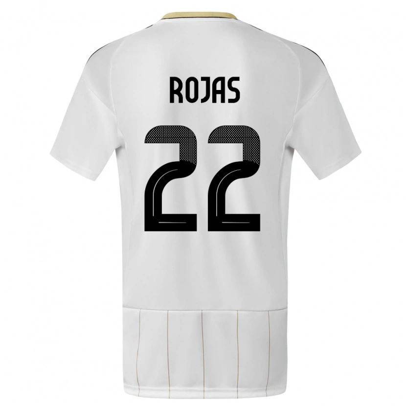 Danxen Homem Camisola Costa Rica Andy Rojas #22 Branco Alternativa 24-26 Camisa