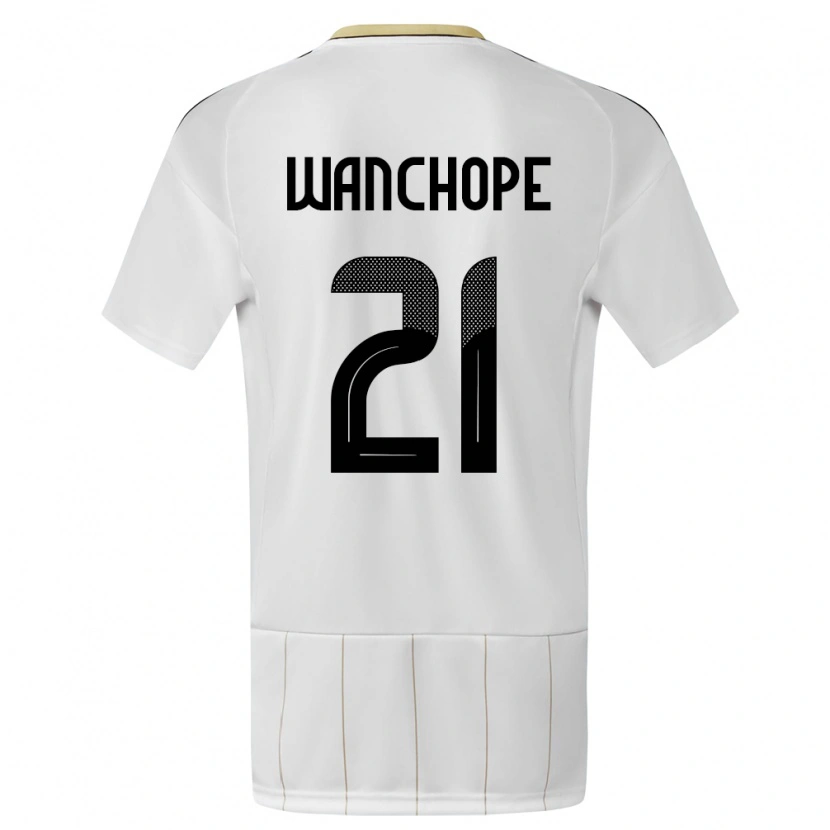 Danxen Homem Camisola Costa Rica Matías Wanchope #21 Branco Alternativa 24-26 Camisa