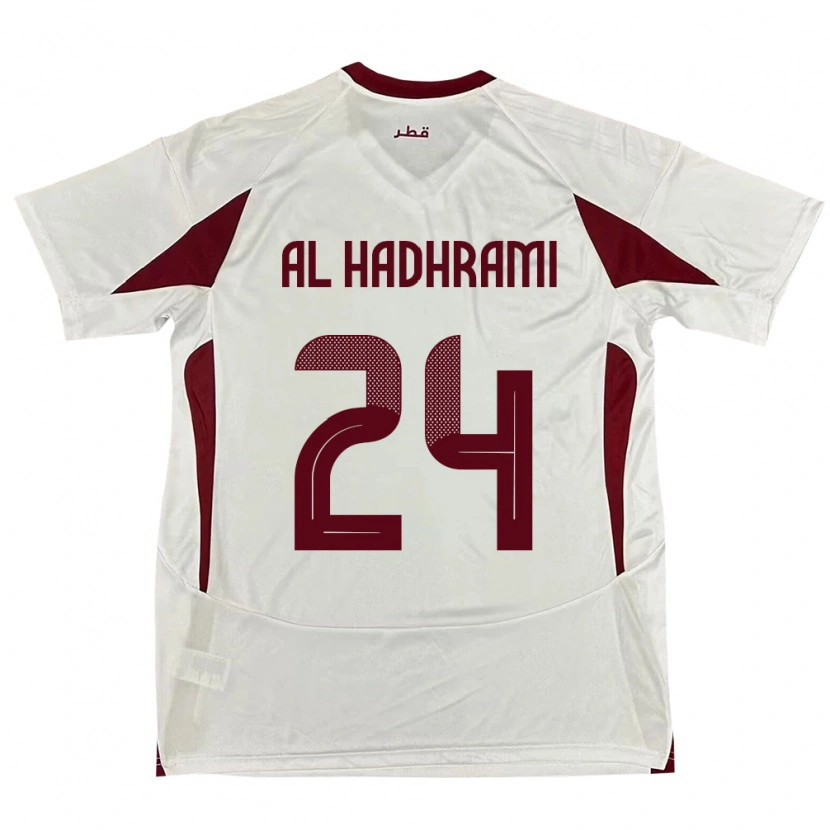 Danxen Homem Camisola Catar Naif Abdulraheem Al Hadhrami #24 Branco Alternativa 24-26 Camisa