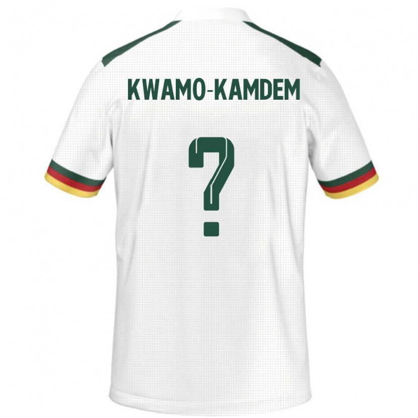Danxen Homem Camisola Camarões Jerome Noel Kwamo-Kamdem #0 Branco Alternativa 24-26 Camisa