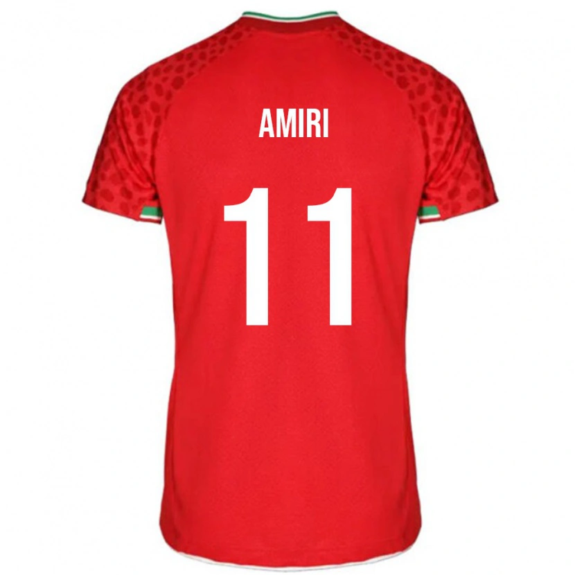 Danxen Homem Camisola Irã Vahid Amiri #11 Vermelho Alternativa 24-26 Camisa
