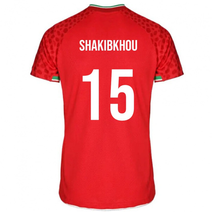 Danxen Homem Camisola Irã Mohammadreza Shakibkhou #15 Vermelho Alternativa 24-26 Camisa