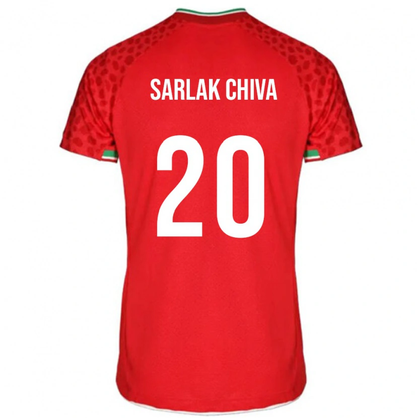 Danxen Homem Camisola Irã Milad Sarlak Chiva #20 Vermelho Alternativa 24-26 Camisa