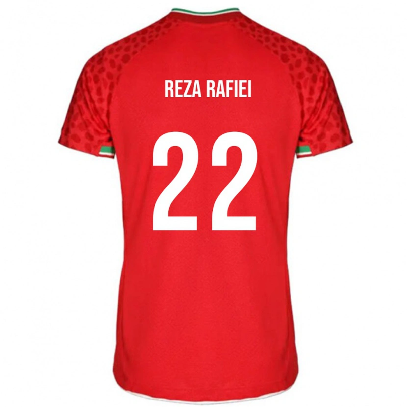 Danxen Homem Camisola Irã Amir Reza Rafiei #22 Vermelho Alternativa 24-26 Camisa