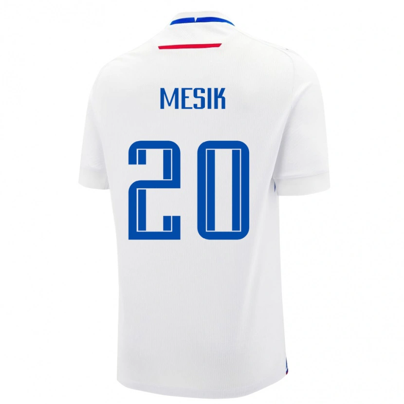Danxen Homem Camisola Eslováquia Ivan Mesik #20 Branco Alternativa 24-26 Camisa