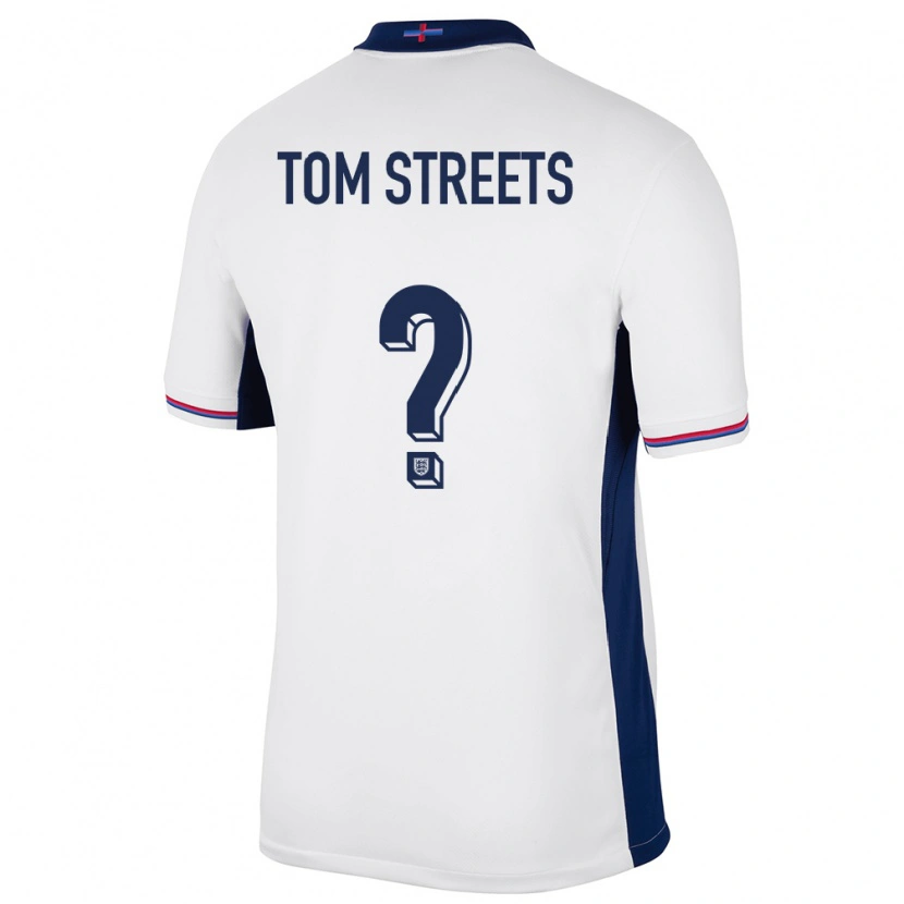 Danxen Mulher Camisola Inglaterra Tom Streets #0 Branco Principal 24-26 Camisa