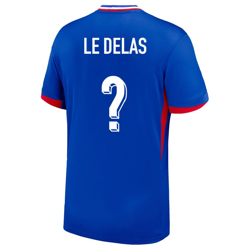 Danxen Mulher Camisola França Mattéo Le Delas #0 Azul Principal 24-26 Camisa