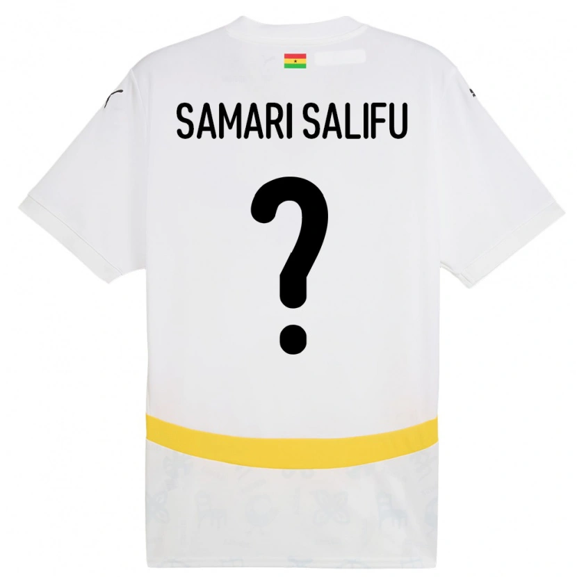 Danxen Mulher Camisola Gana Abass Samari Salifu #0 Branco Principal 24-26 Camisa