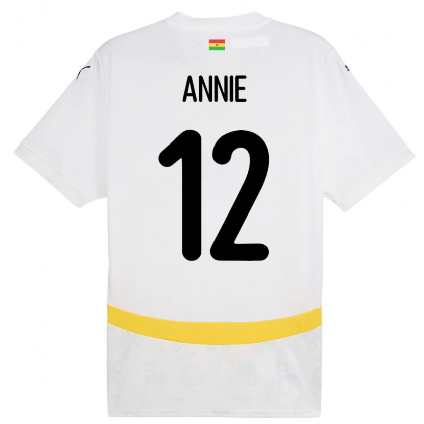 Danxen Mulher Camisola Gana Henrietta Annie #12 Branco Principal 24-26 Camisa