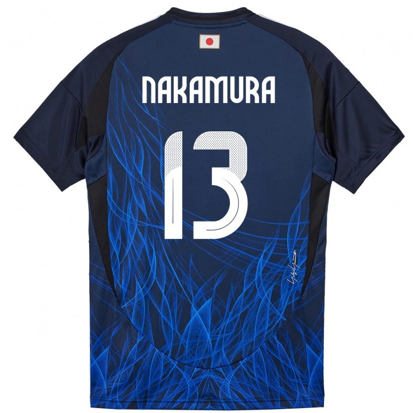 Danxen Mulher Camisola Japão Keito Nakamura #13 Azul Escuro Principal 24-26 Camisa