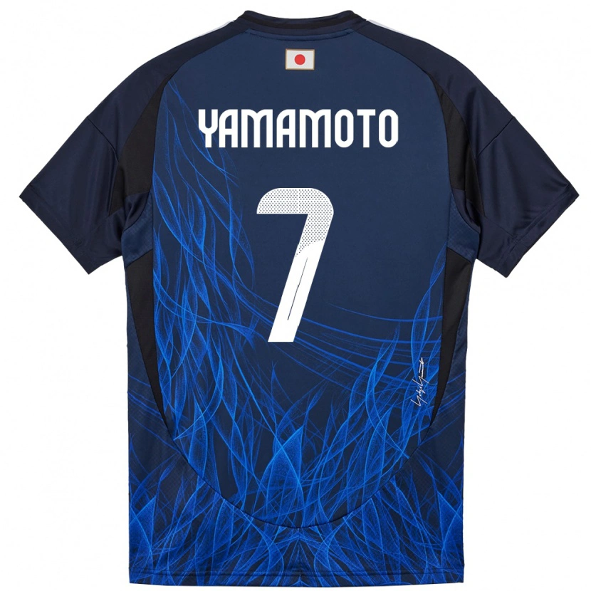 Danxen Mulher Camisola Japão Rihito Yamamoto #7 Azul Escuro Principal 24-26 Camisa