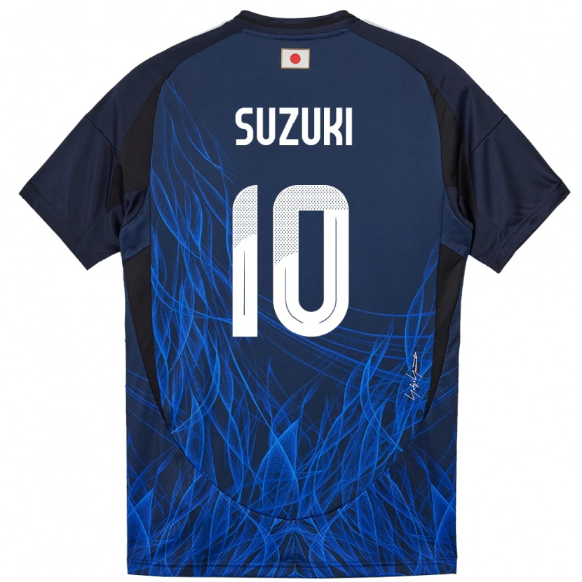 Danxen Mulher Camisola Japão Yuito Suzuki #10 Azul Escuro Principal 24-26 Camisa