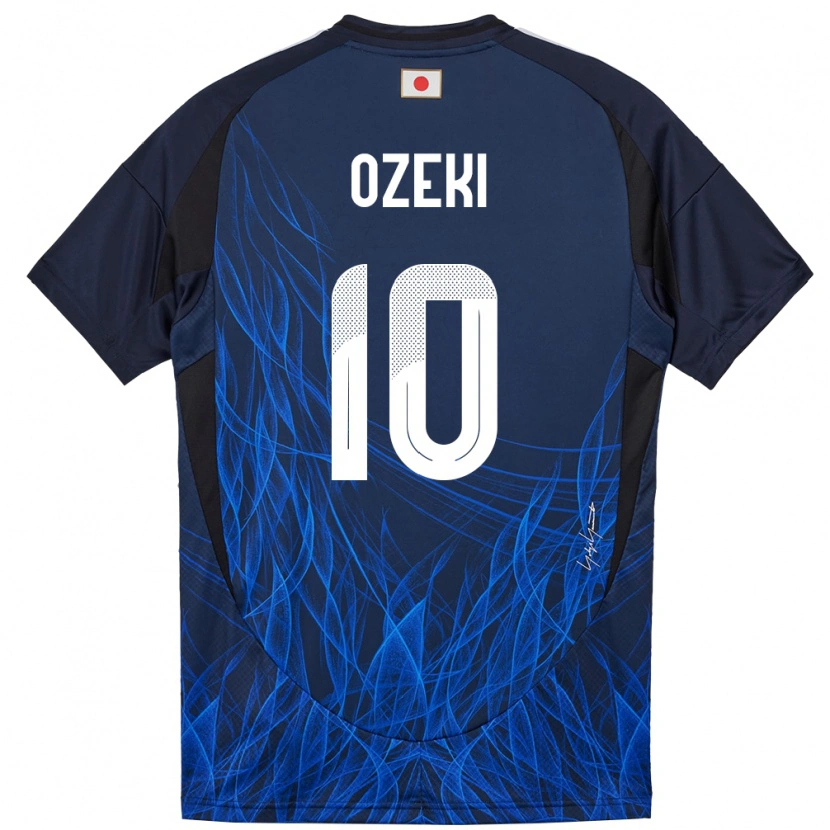 Danxen Mulher Camisola Japão Yuto Ozeki #10 Azul Escuro Principal 24-26 Camisa