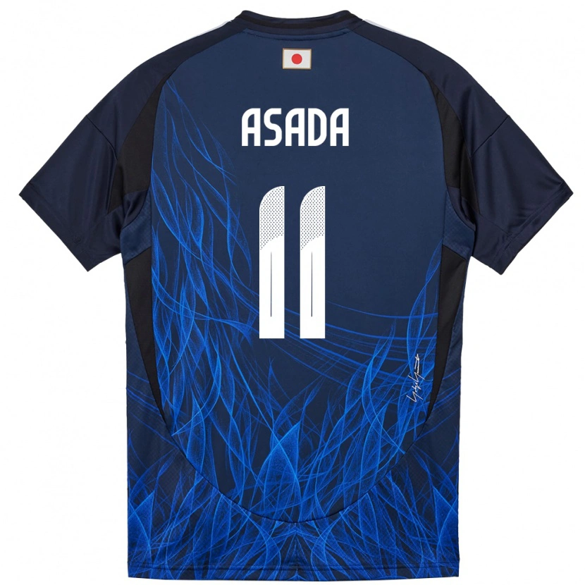 Danxen Mulher Camisola Japão Hiroto Asada #11 Azul Escuro Principal 24-26 Camisa