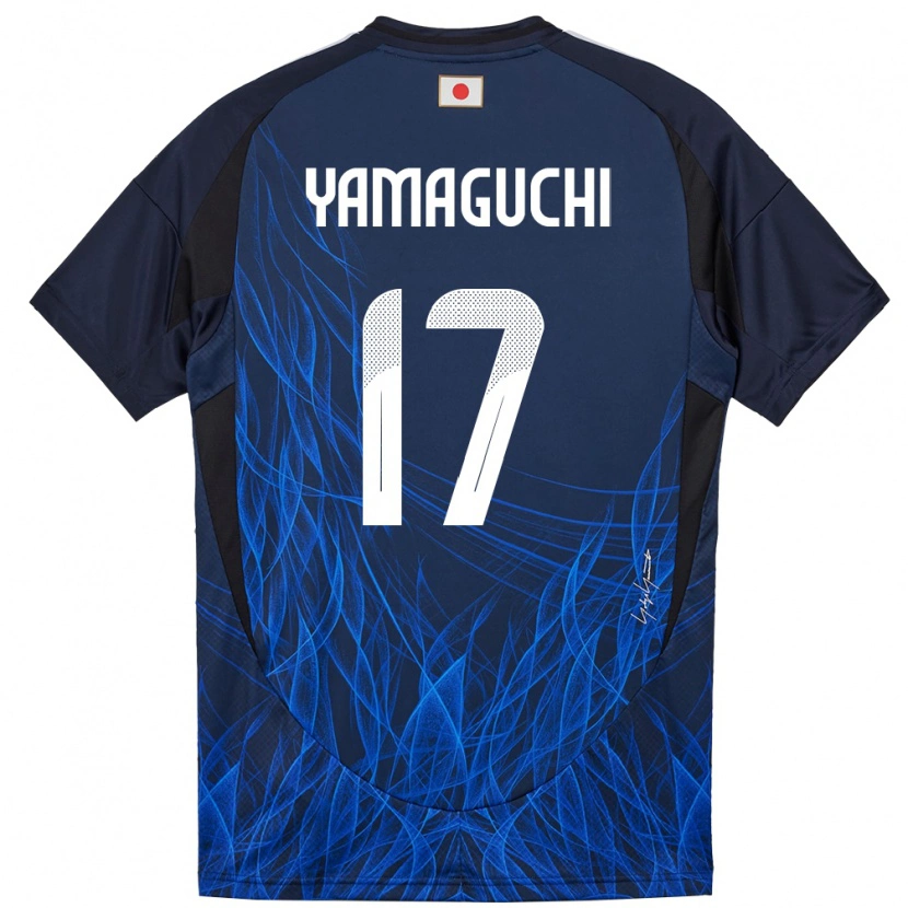 Danxen Mulher Camisola Japão Taiyo Yamaguchi #17 Azul Escuro Principal 24-26 Camisa