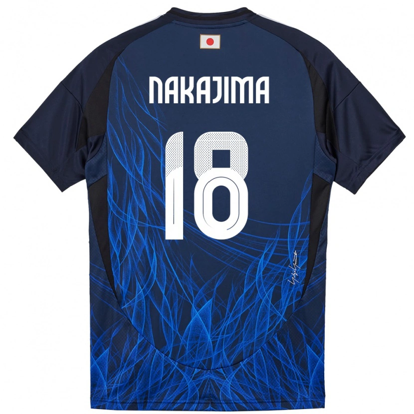 Danxen Mulher Camisola Japão Yotaro Nakajima #18 Azul Escuro Principal 24-26 Camisa