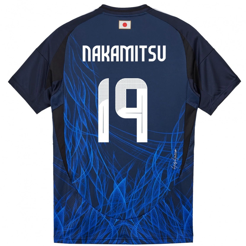 Danxen Mulher Camisola Japão Kanata Nakamitsu #19 Azul Escuro Principal 24-26 Camisa