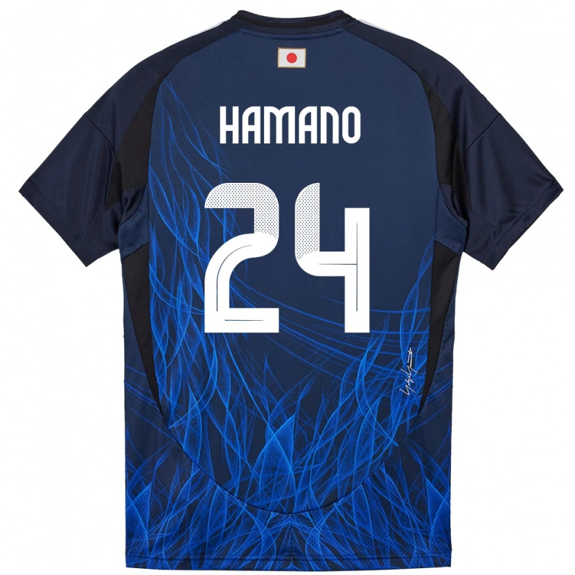 Danxen Mulher Camisola Japão Maika Hamano #24 Azul Escuro Principal 24-26 Camisa