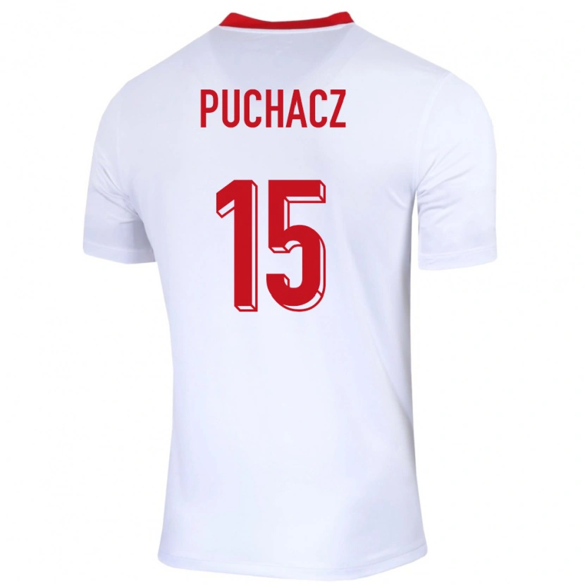 Danxen Mulher Camisola Polónia Tymoteusz Puchacz #15 Branco Principal 24-26 Camisa