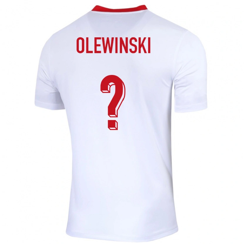 Danxen Mulher Camisola Polónia Oliwier Olewinski #0 Branco Principal 24-26 Camisa