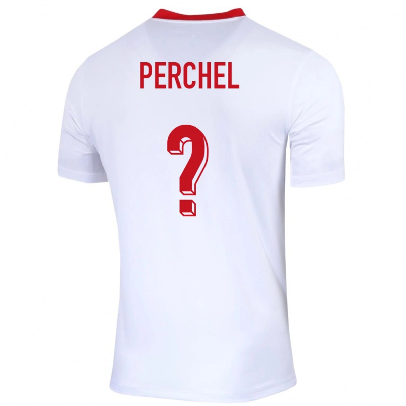 Danxen Mulher Camisola Polónia Michal Perchel #0 Branco Principal 24-26 Camisa