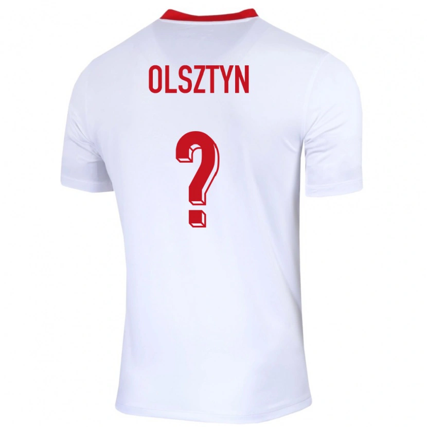 Danxen Mulher Camisola Polónia Aleks Olsztyn #0 Branco Principal 24-26 Camisa