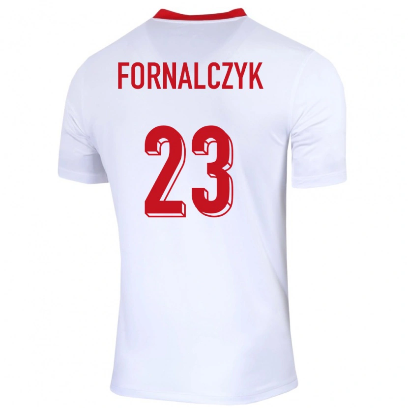Danxen Mulher Camisola Polónia Mariusz Fornalczyk #23 Branco Principal 24-26 Camisa