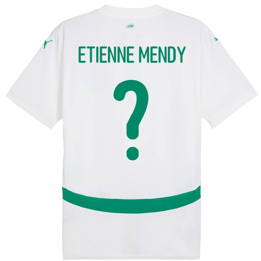 Danxen Mulher Camisola Senegal Etienne Mendy #0 Branco Principal 24-26 Camisa