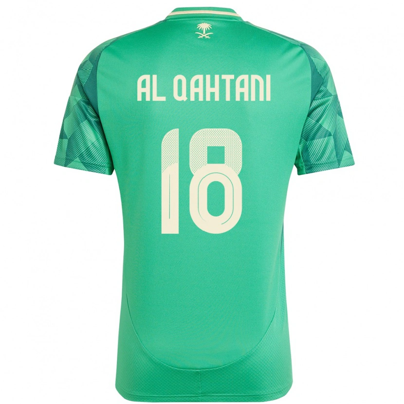 Danxen Mulher Camisola Arábia Saudita Mohammed Al-Qahtani #18 Verde Principal 24-26 Camisa