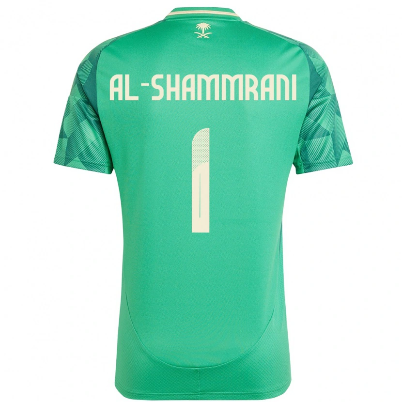 Danxen Mulher Camisola Arábia Saudita Faisal Al-Shammrani #1 Verde Principal 24-26 Camisa