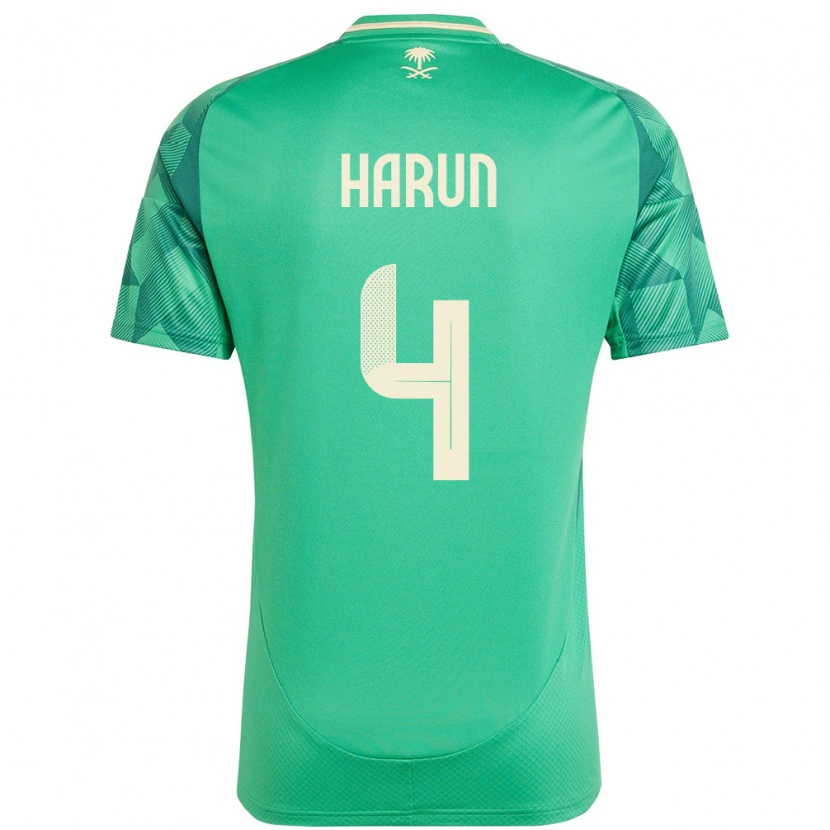 Danxen Mulher Camisola Arábia Saudita Saud Harun #4 Verde Principal 24-26 Camisa