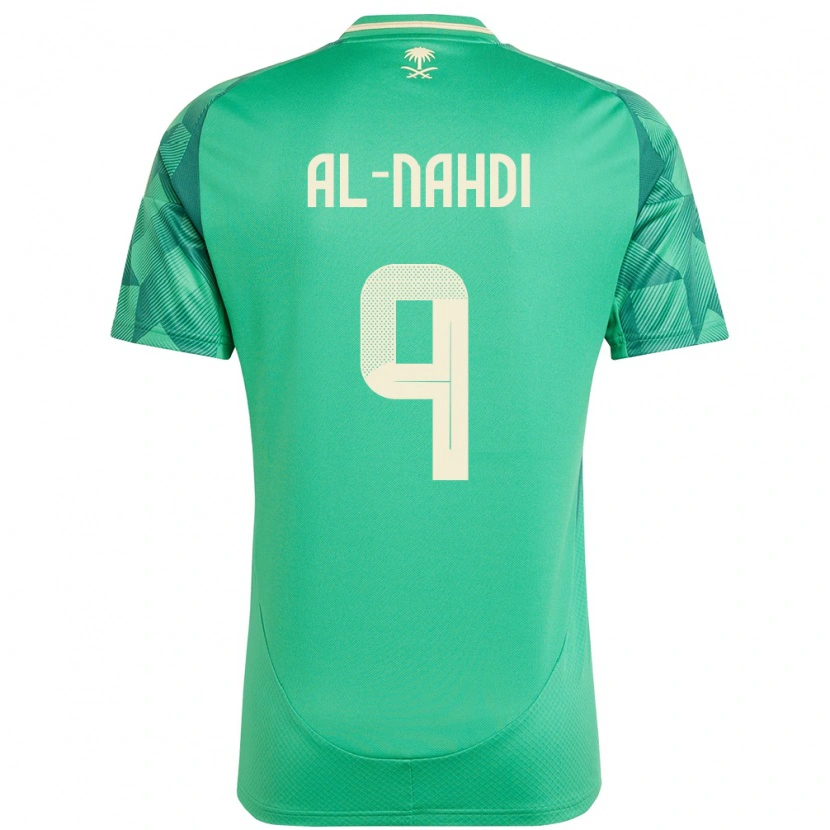 Danxen Mulher Camisola Arábia Saudita Youssef Al-Nahdi #9 Verde Principal 24-26 Camisa