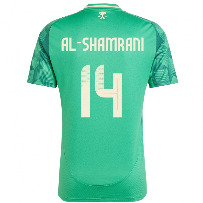 Danxen Mulher Camisola Arábia Saudita Farhah Al-Shamrani #14 Verde Principal 24-26 Camisa