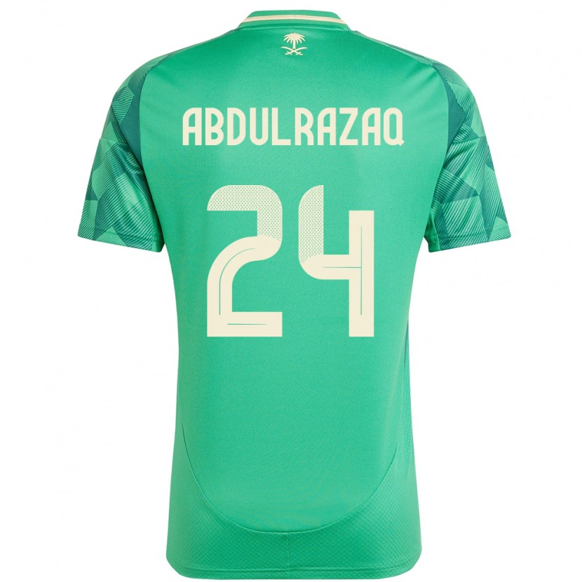Danxen Mulher Camisola Arábia Saudita Aseel Abdulrazaq #24 Verde Principal 24-26 Camisa