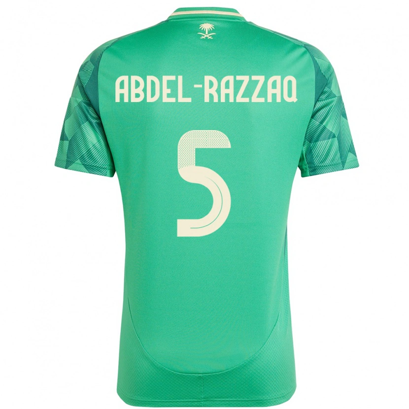 Danxen Mulher Camisola Arábia Saudita Lana Abdel Razzaq #5 Verde Principal 24-26 Camisa