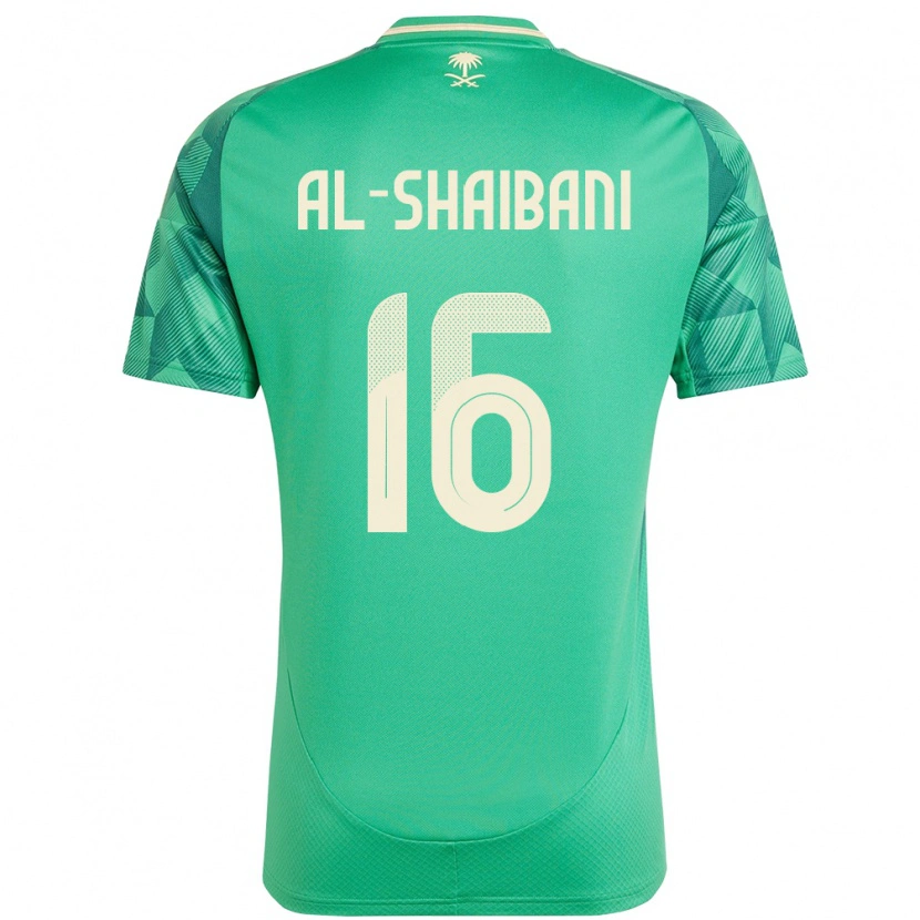 Danxen Mulher Camisola Arábia Saudita Asrar Al Shaibani #16 Verde Principal 24-26 Camisa