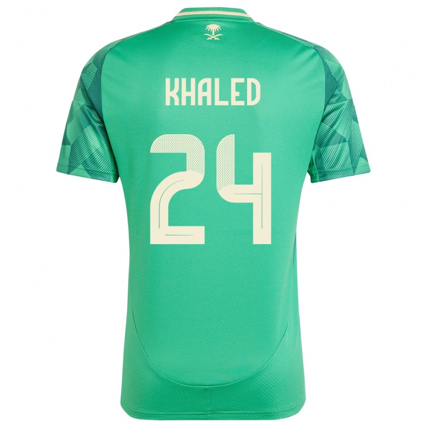 Danxen Mulher Camisola Arábia Saudita Atheer Khaled #24 Verde Principal 24-26 Camisa