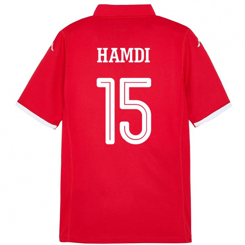 Danxen Mulher Camisola Tunísia Hanna Hamdi #15 Vermelho Principal 24-26 Camisa
