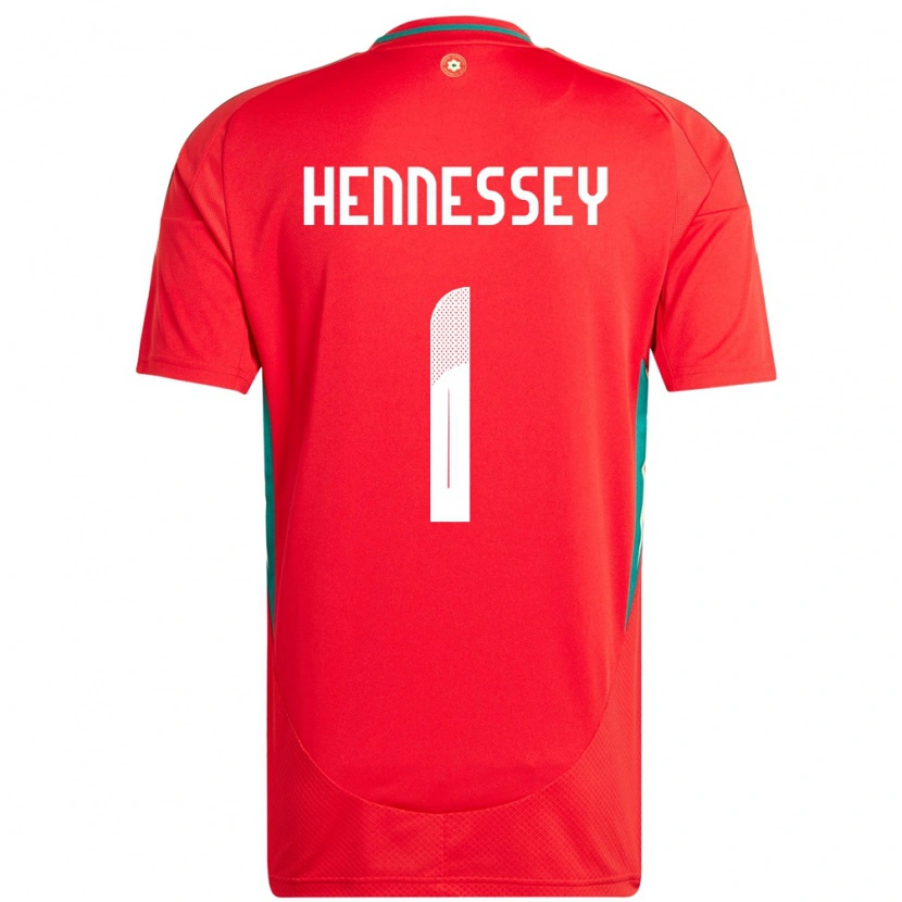 Danxen Mulher Camisola País De Gales Wayne Hennessey #1 Vermelho Principal 24-26 Camisa