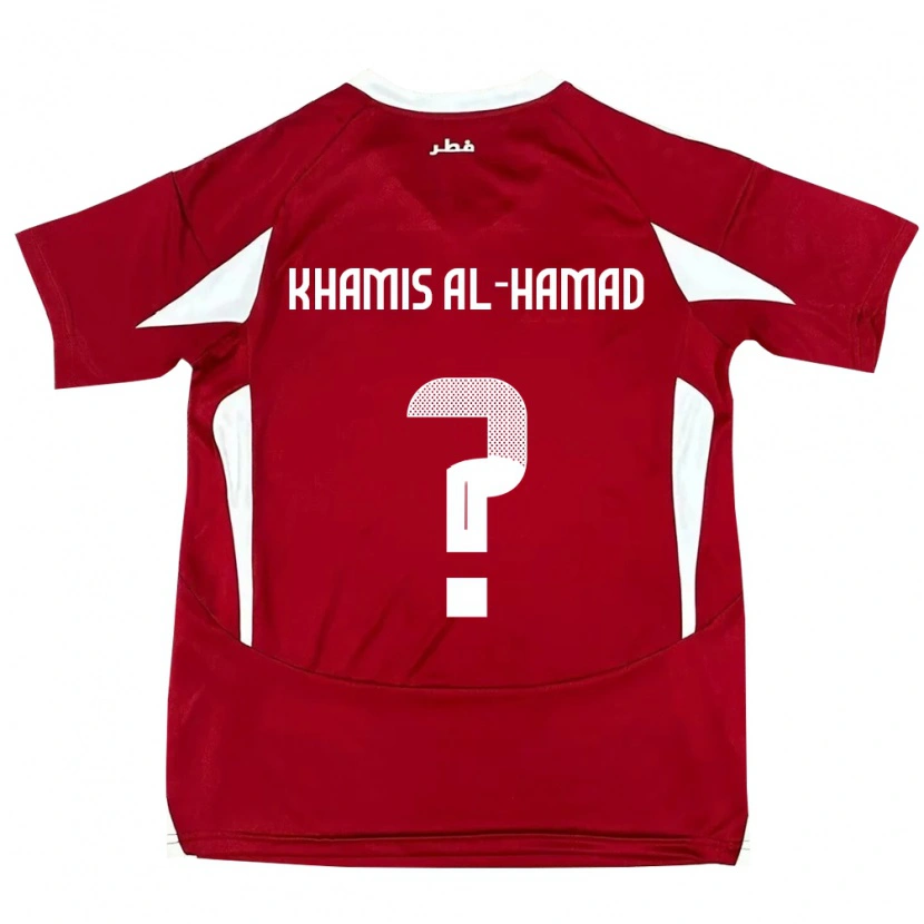 Danxen Mulher Camisola Catar Saoud Khamis Al-Hamad #0 Vermelho Principal 24-26 Camisa