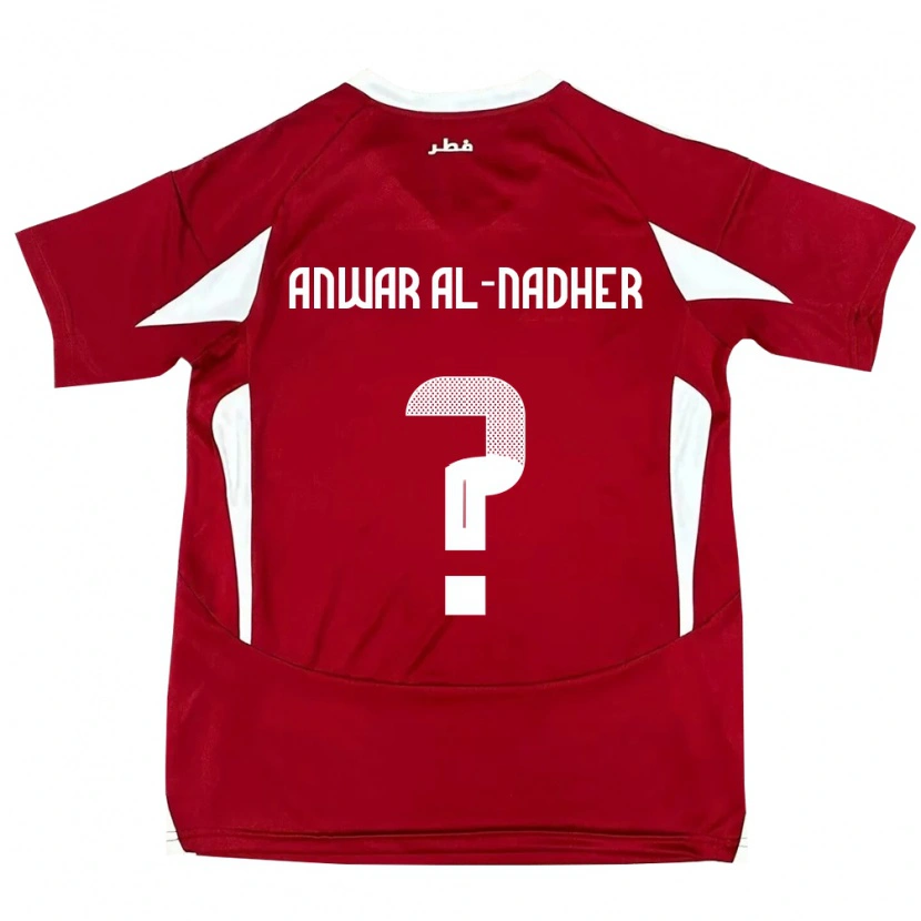 Danxen Mulher Camisola Catar Salman Anwar Al-Nadher #0 Vermelho Principal 24-26 Camisa