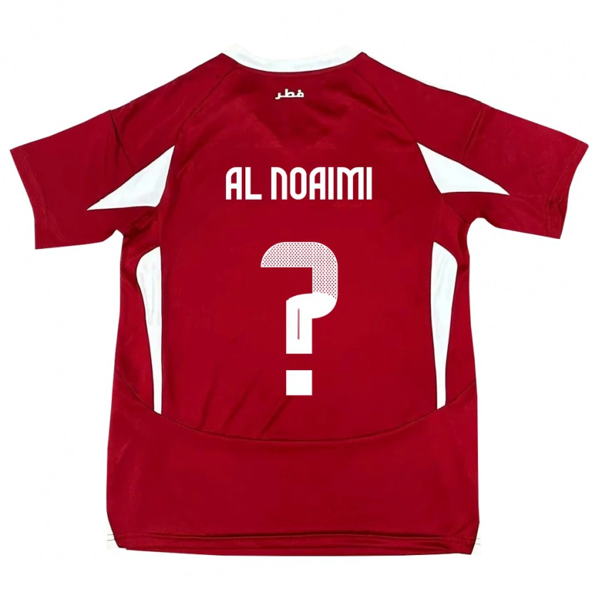 Danxen Mulher Camisola Catar Mohammad Al Noaimi #0 Vermelho Principal 24-26 Camisa